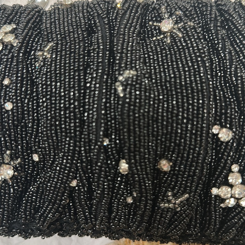 NWT STAUD Starry Night Beaded Bean shoulder bag - Picture 6 of 11
